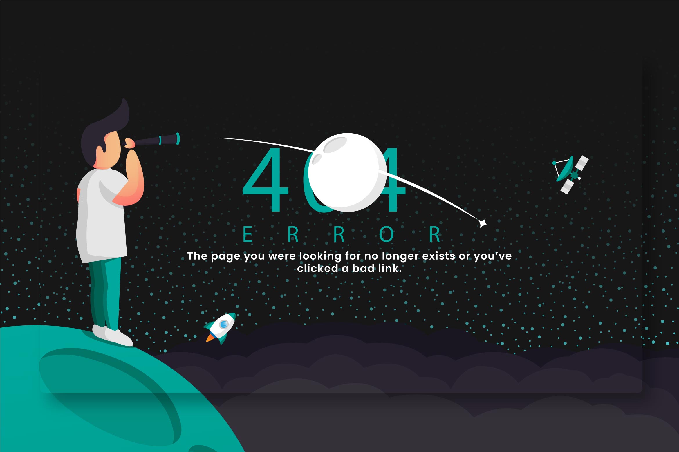 404 error: The page you were looking for no longer exists or you’ve clicked a bad link.